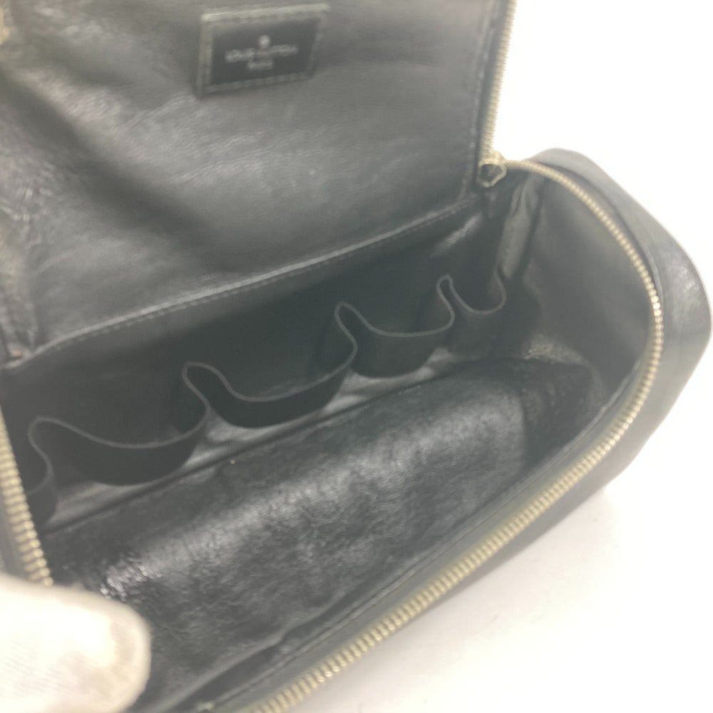 Louis Vuitton Pouch N47625 Damier Grafitto Canvas Black Damier Grafitte C Cracking Pouch Mens