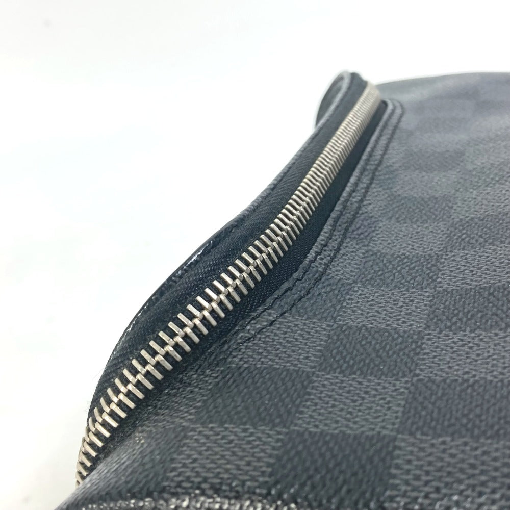 Louis Vuitton Pouch N47625 Damier Grafitto Canvas Black Damier Grafitte C Cracking Pouch Mens