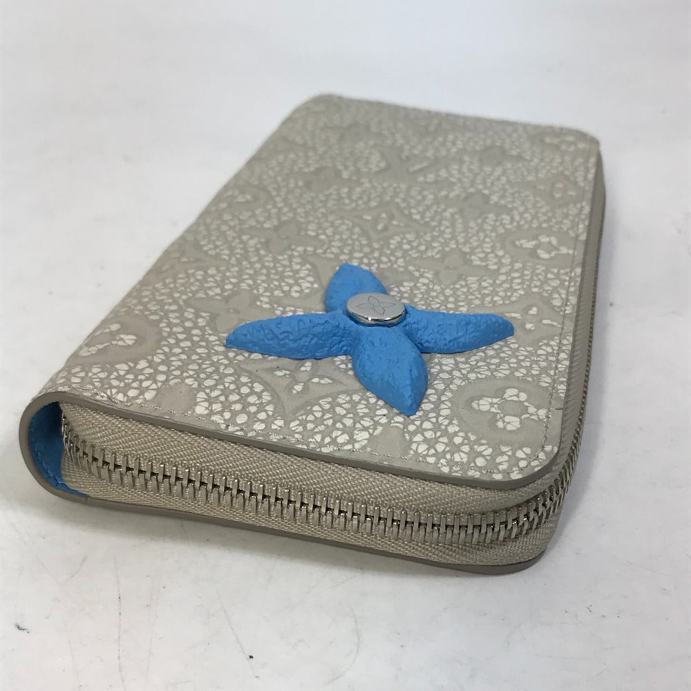 Louis Vuitton Long Wallet Purse M81573 Taurillon Clemence Leather White Taurillon Clemence Climbing