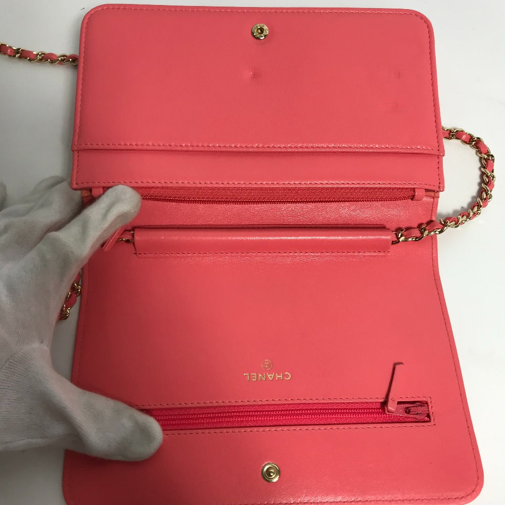 Chanel Shoulder Bag A80972 Leather Pink Cc Coco Mark Matelasse Bicolor Mademoiselle Women