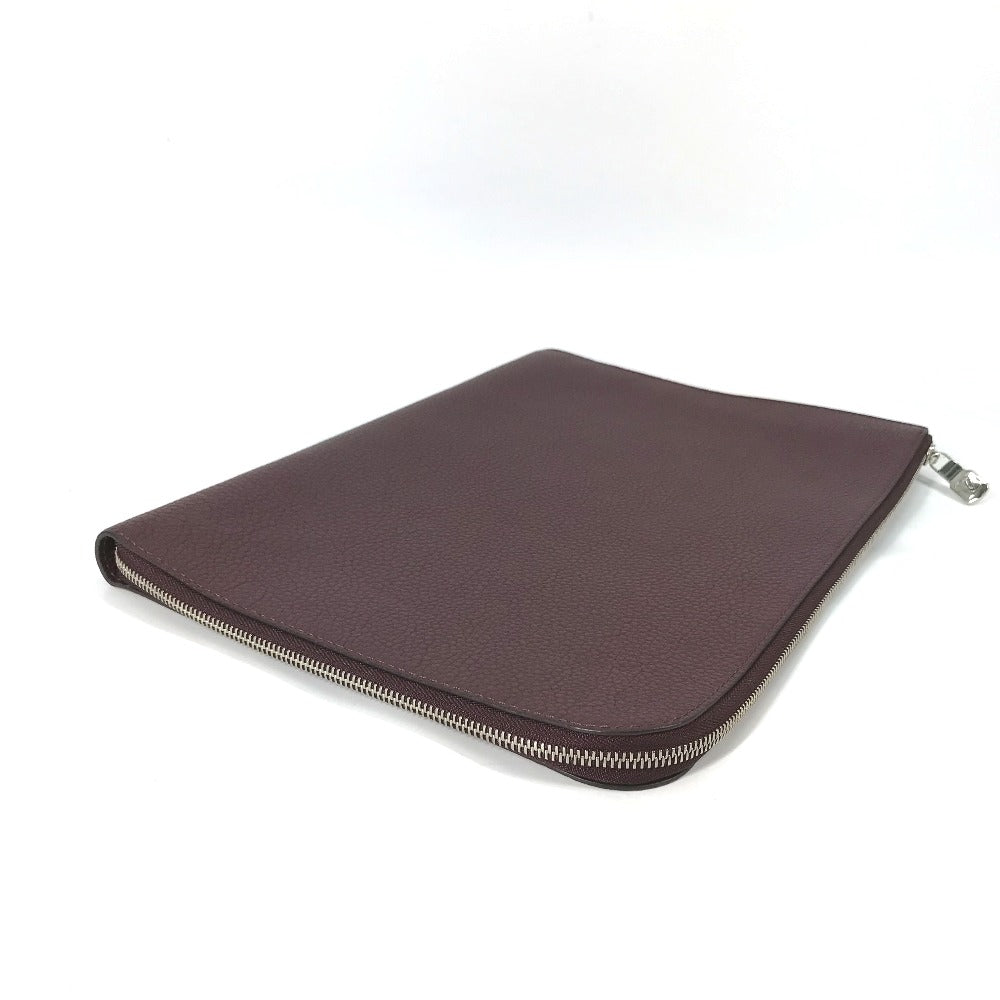 Louis Vuitton Clutch Bag M53217 Taurillon Clemence Leather Brown Pochette Jules Gm Mens