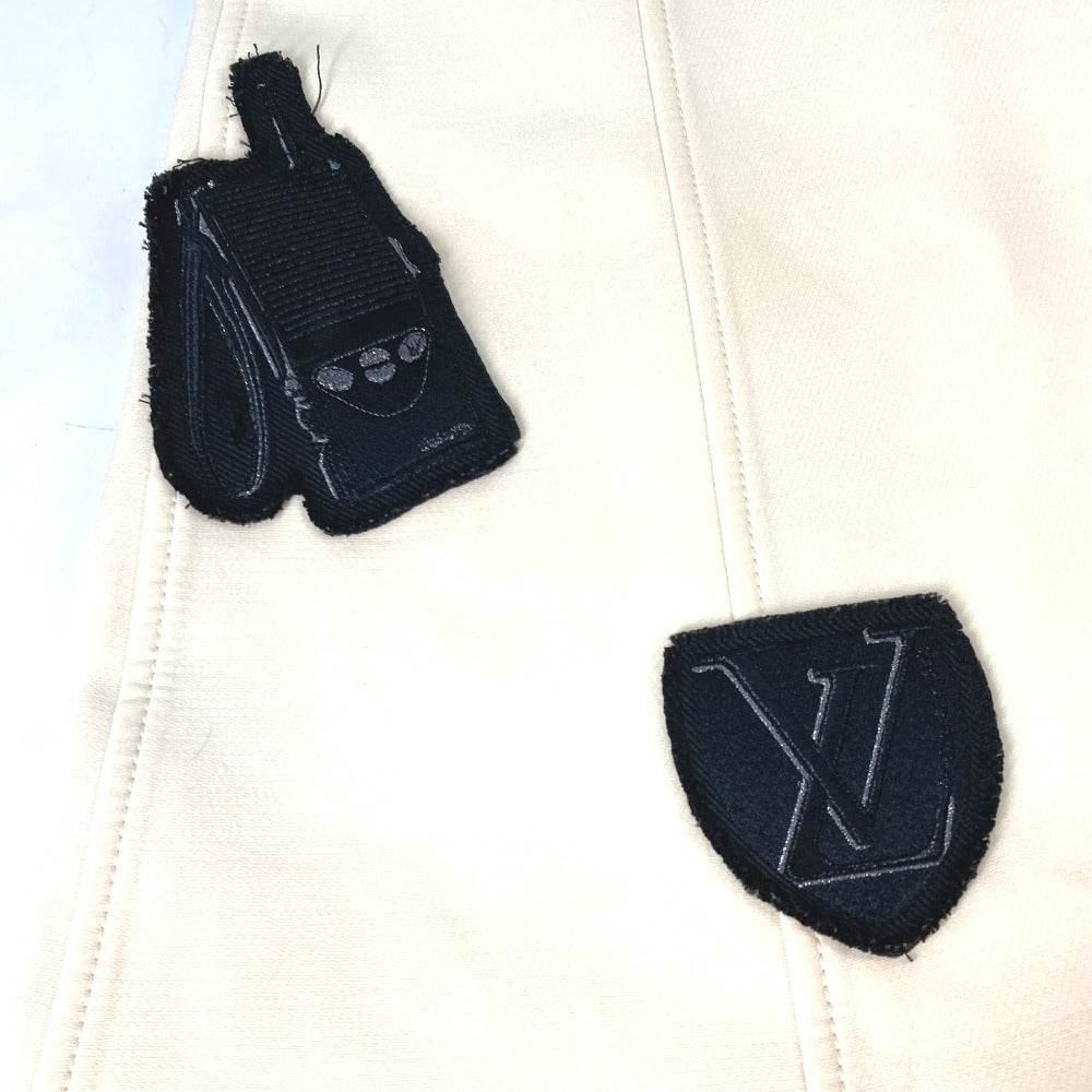 Louis Vuitton One Piece Polyester, Cotton Beige Emblem Embroidery Sleeveless Sleeveless 44