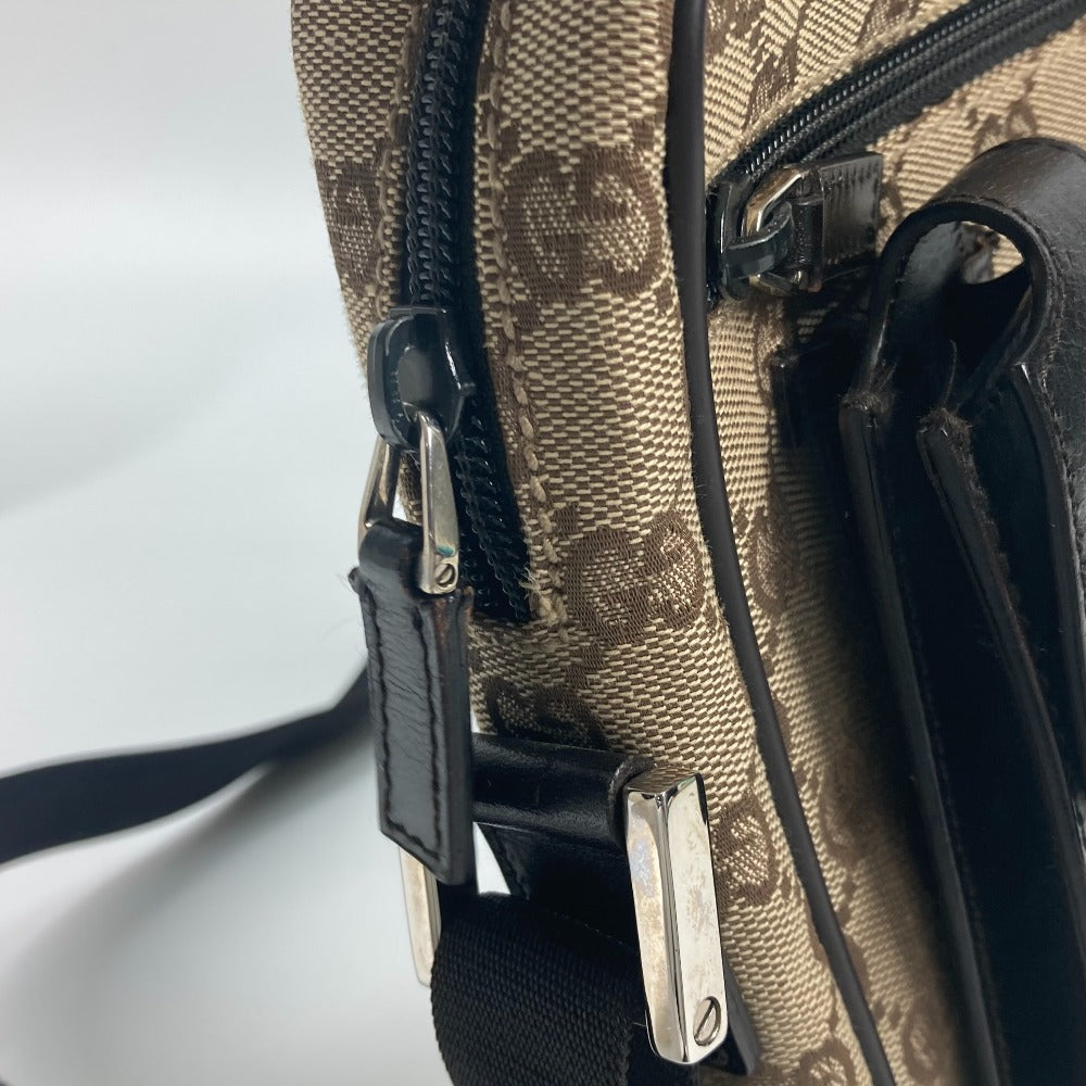 Gucci Shoulder Bag 018 1619 Canvas / Leather Beige Pochette Gg Women