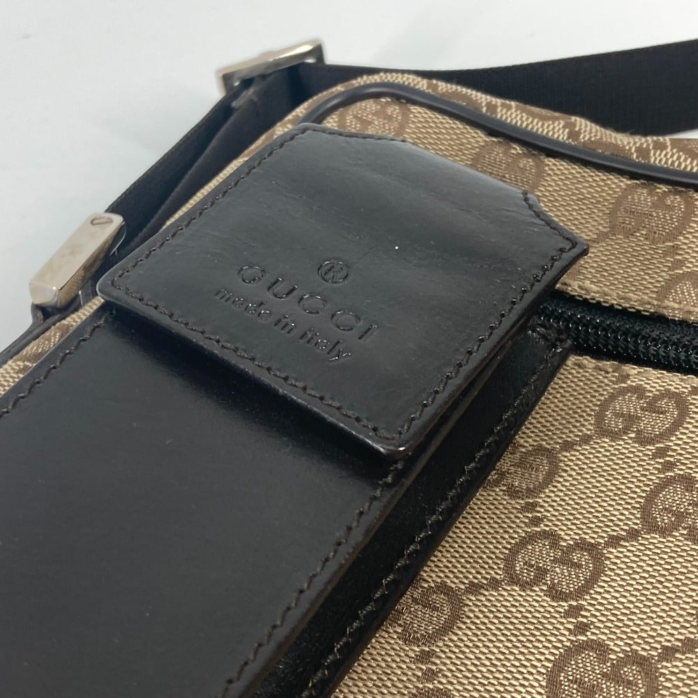 Gucci Shoulder Bag 018 1619 Canvas / Leather Beige Pochette Gg Women