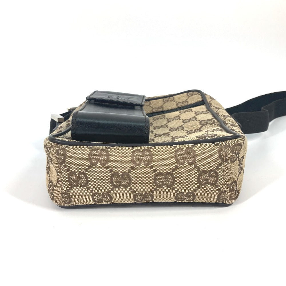 Gucci Shoulder Bag 018 1619 Canvas / Leather Beige Pochette Gg Women