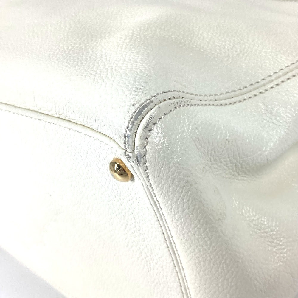 Chanel Tote Bag Caviar Skin White Type Executive Tote Women
