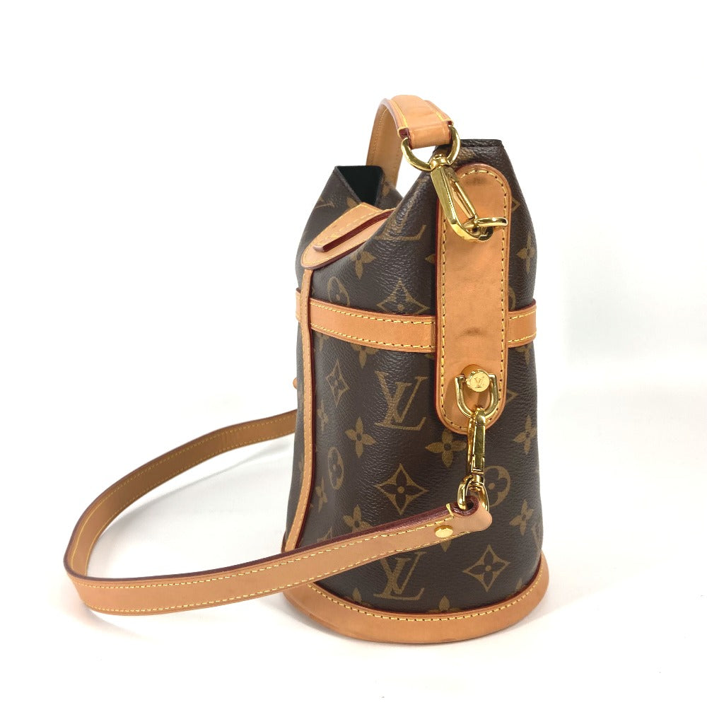 Louis Vuitton Shoulder Bag M43587 Monogram Canvas Brown Monogram Duffel Bag Women