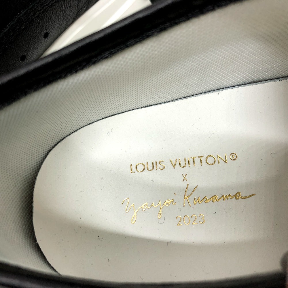 Louis Vuitton Sneakers Leather Black Squad Line Studded Women 36.5