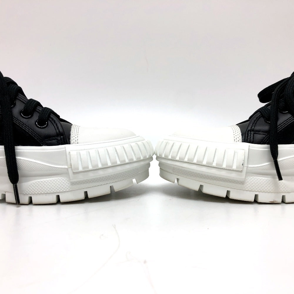 Louis Vuitton Sneakers Leather Black Squad Line Studded Women 36.5
