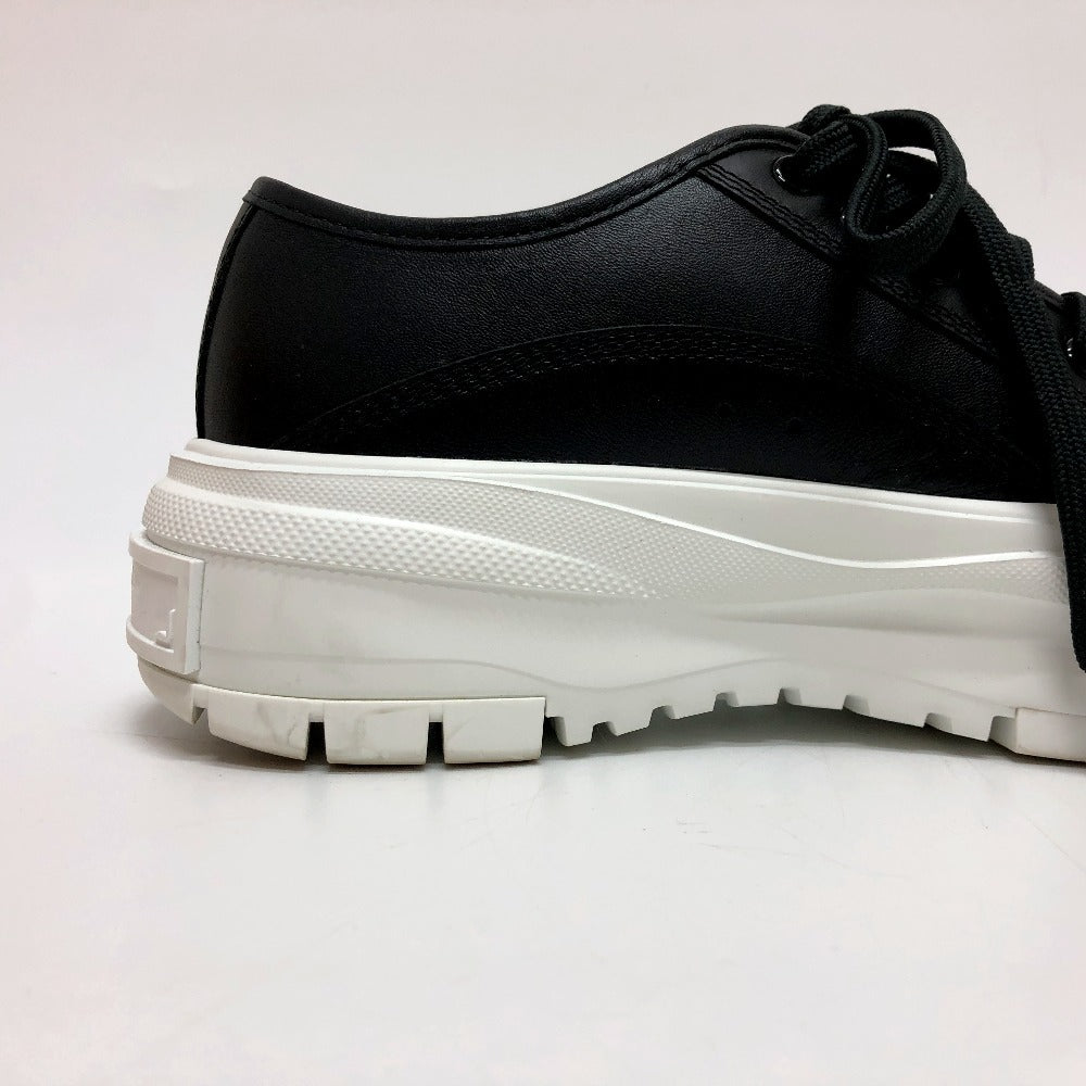 Louis Vuitton Sneakers Leather Black Squad Line Studded Women 36.5