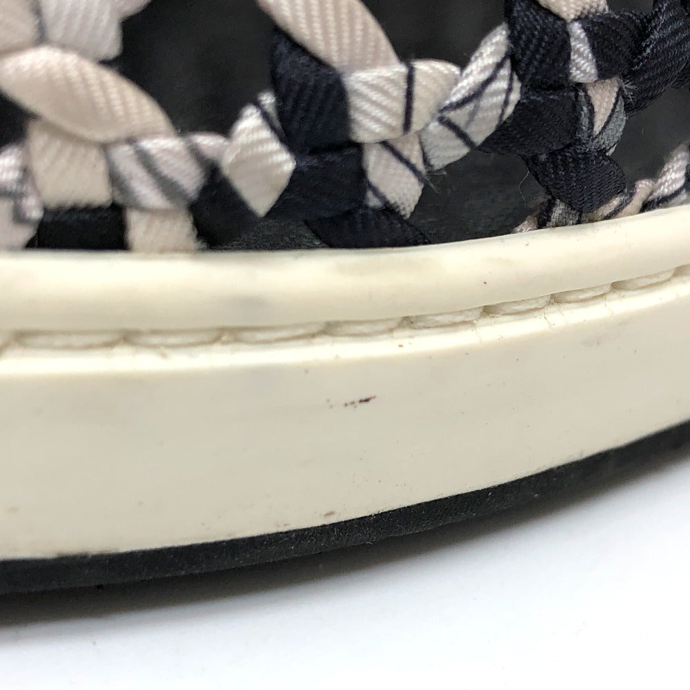 Hermes Sneakers Silk, Leather Black Type Slip-On Mesh Women 36.5