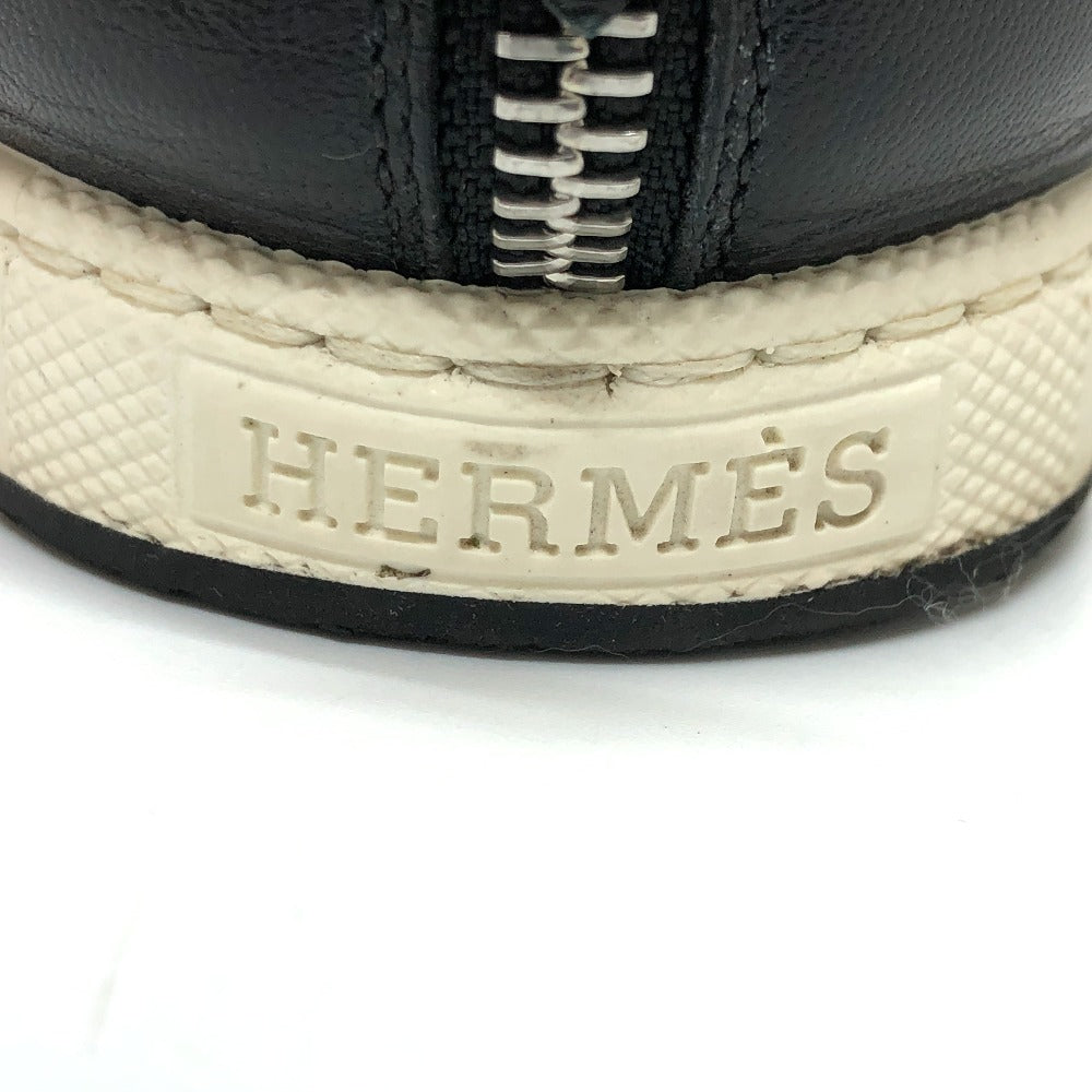Hermes Sneakers Silk, Leather Black Type Slip-On Mesh Women 36.5