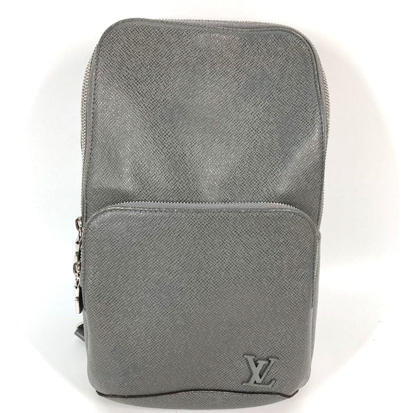 Louis Vuitton Sling Bag M30951 Taiga Leather Gray Taiga Avenue Sling Bag Mens