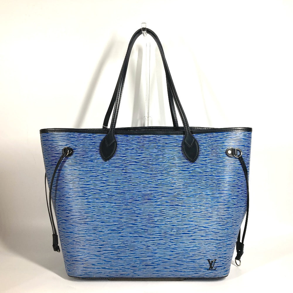 Louis Vuitton Shoulder Bag M51053 Epi Leather Blue Epi Denim Neverfull Mm Women