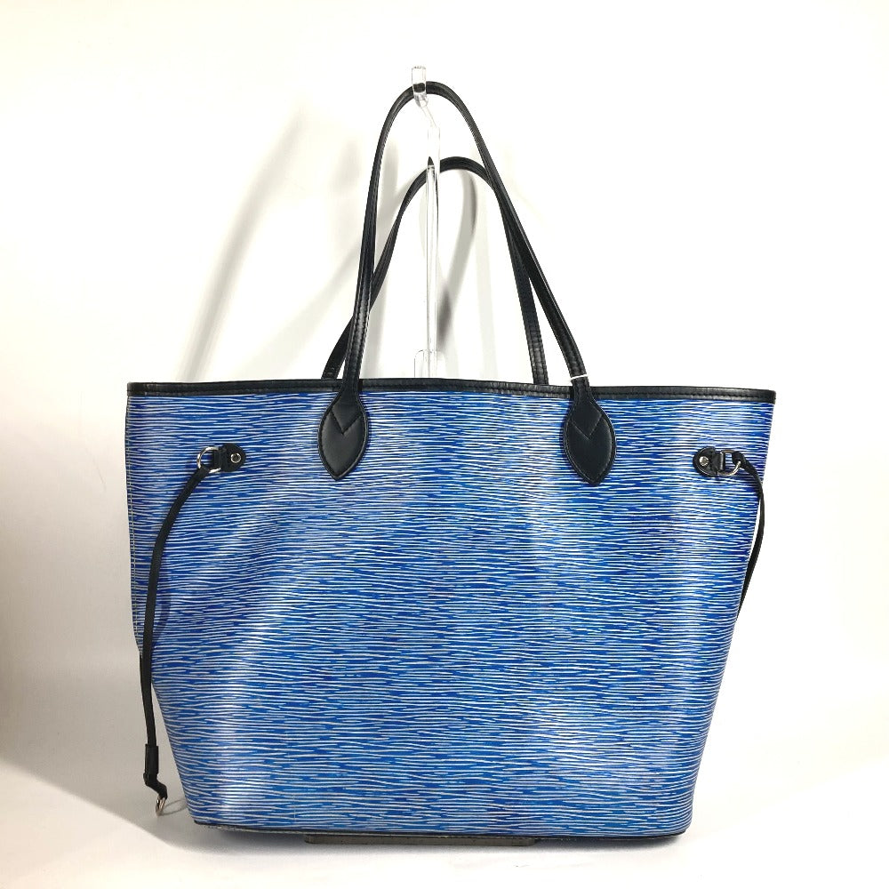 Louis Vuitton Shoulder Bag M51053 Epi Leather Blue Epi Denim Neverfull Mm Women