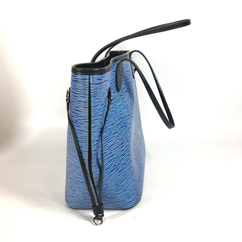 Louis Vuitton Shoulder Bag M51053 Epi Leather Blue Epi Denim Neverfull Mm Women