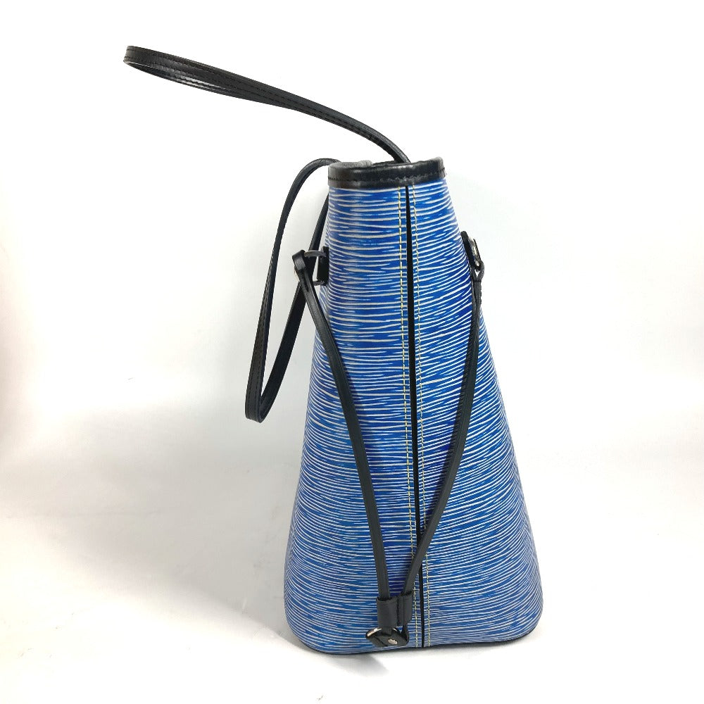 Louis Vuitton Shoulder Bag M51053 Epi Leather Blue Epi Denim Neverfull Mm Women