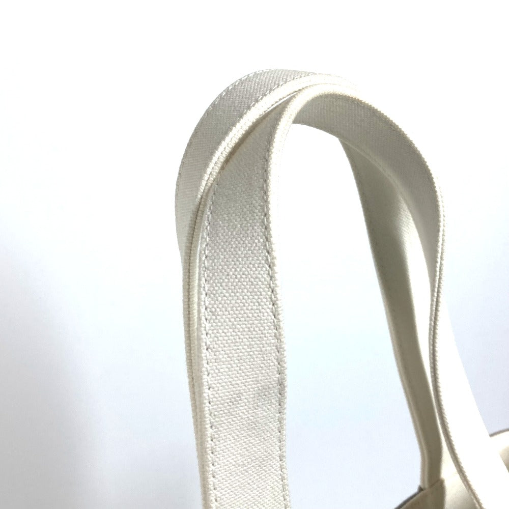 Chanel Shoulder Bag Canvas Gray Shoulder Window Line Women