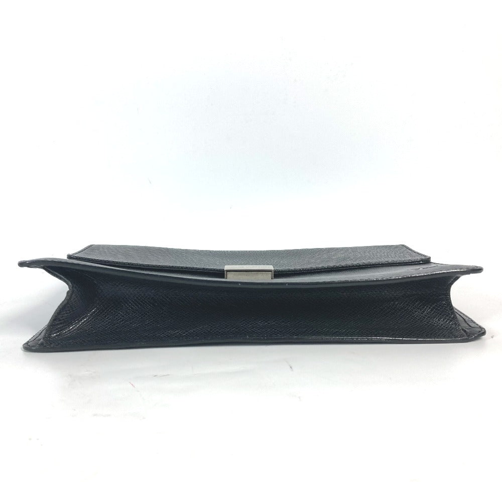 Louis Vuitton Business Bag M30782 Taiga Leather Black Taiga Selenga Mens