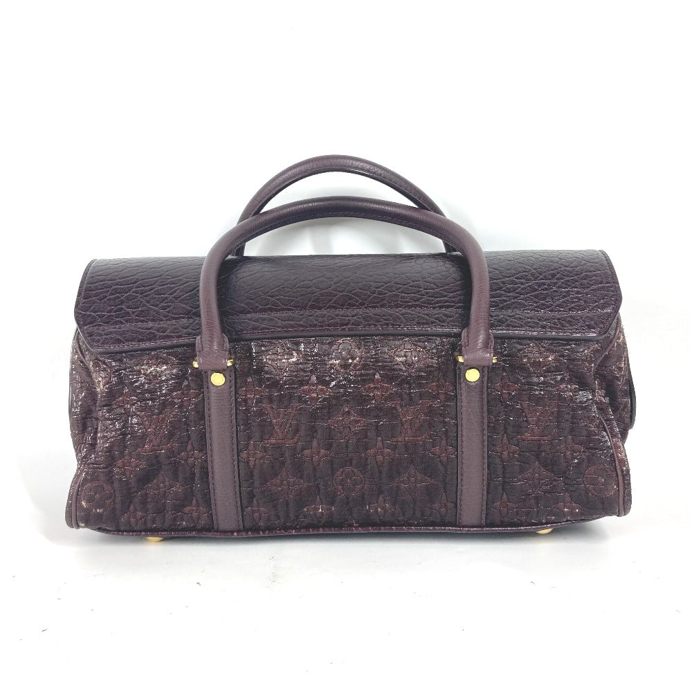 Louis Vuitton Handbag M93474 Coated Canvas, Leather Purple Monogram Volupte Botte