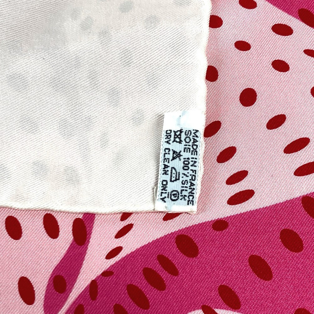 Hermes Scarf Silk Pink Carre90 Ihola Flamenca Hola Flamenca Women