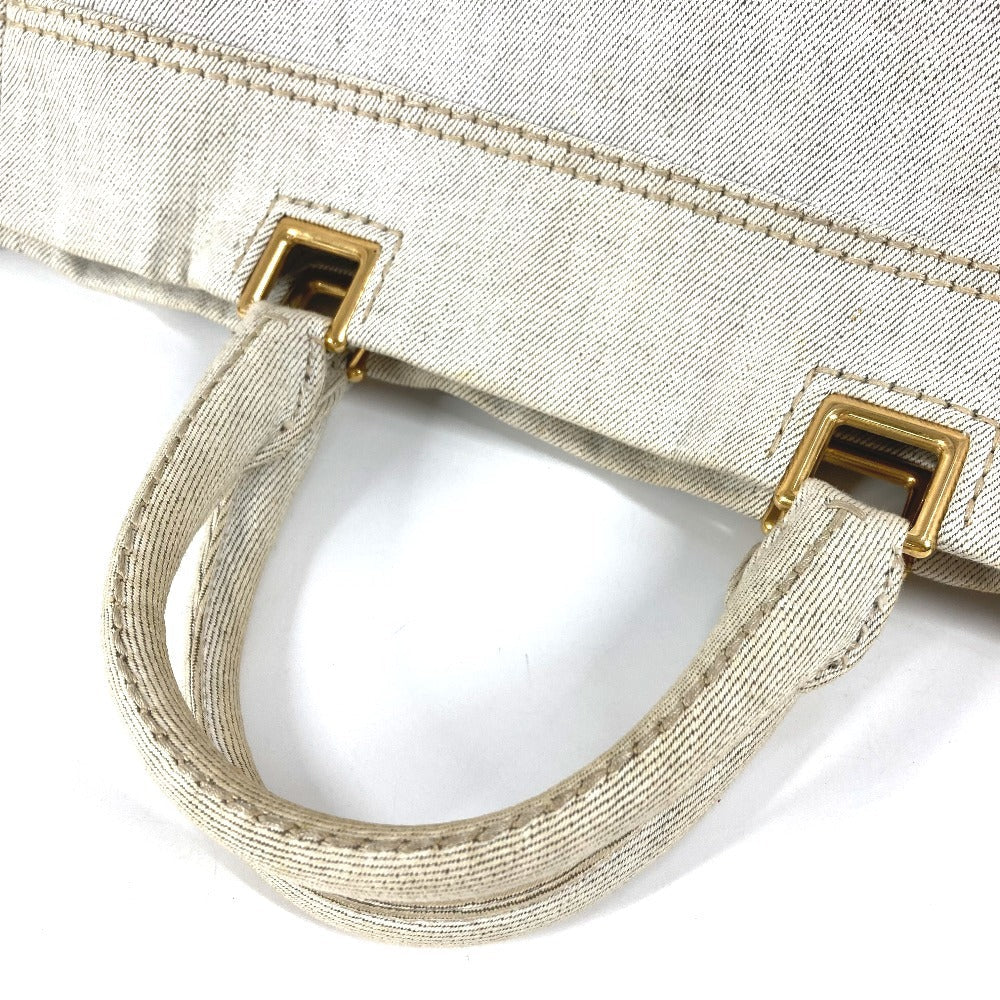 Prada Shoulder Bag Canvas Ivorytype 2Way Bag Canapa Logo