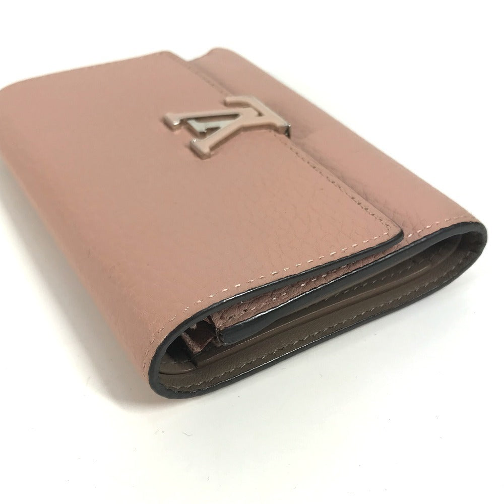 Louis Vuitton Trifold Wallet M62156 Taurillon Clemence Pink Portefeuille Capsine Women