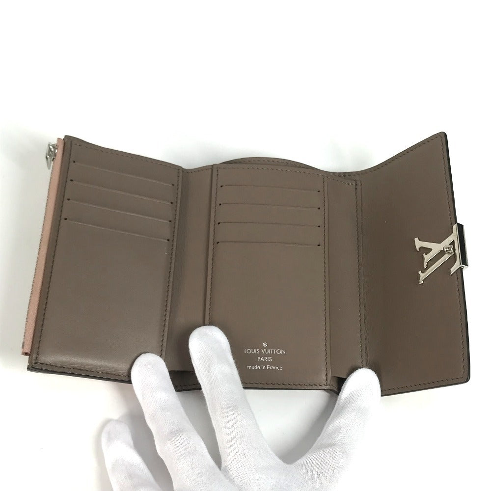Louis Vuitton Trifold Wallet M62156 Taurillon Clemence Pink Portefeuille Capsine Women
