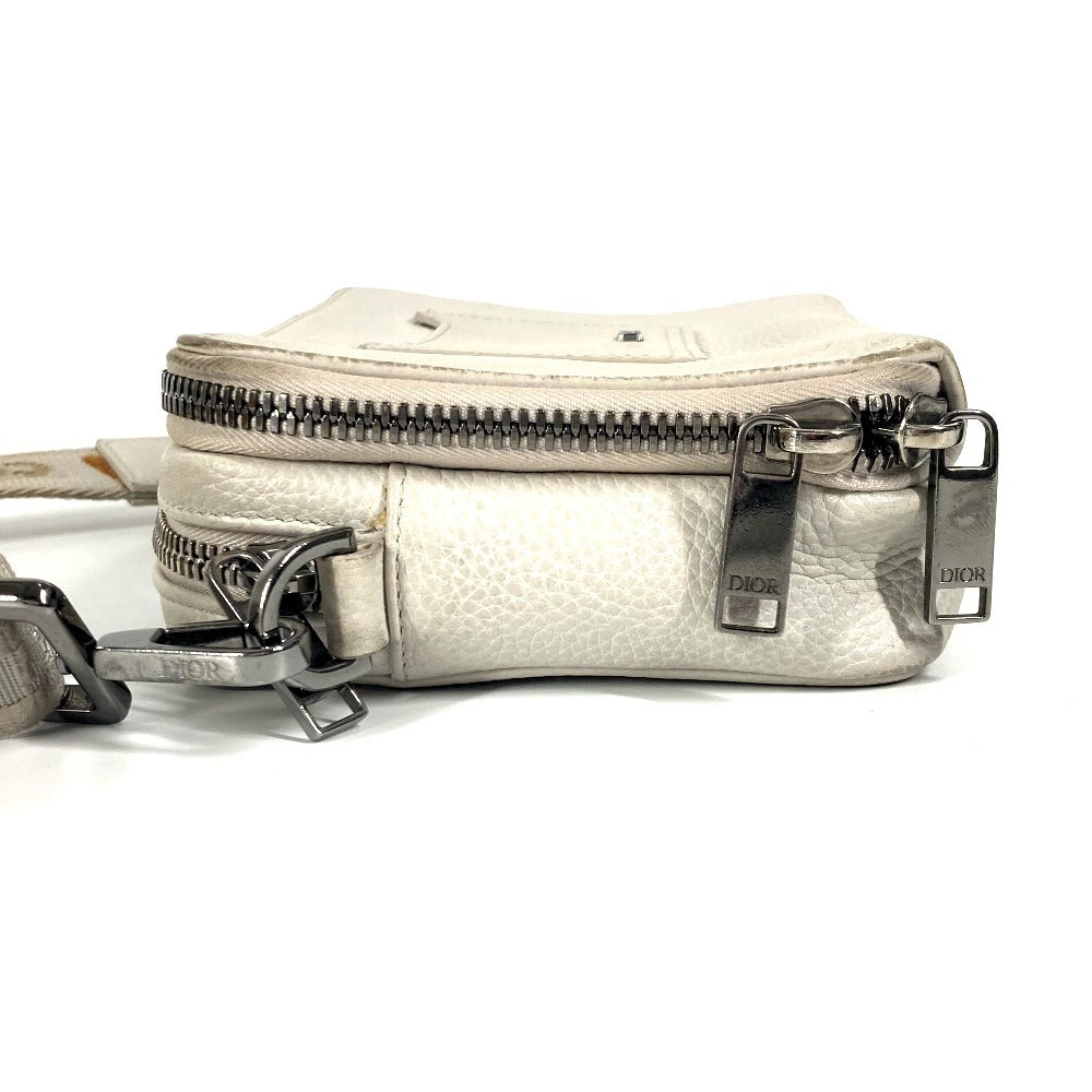 Dior Shoulder Bag Leather Ivorytype Logo