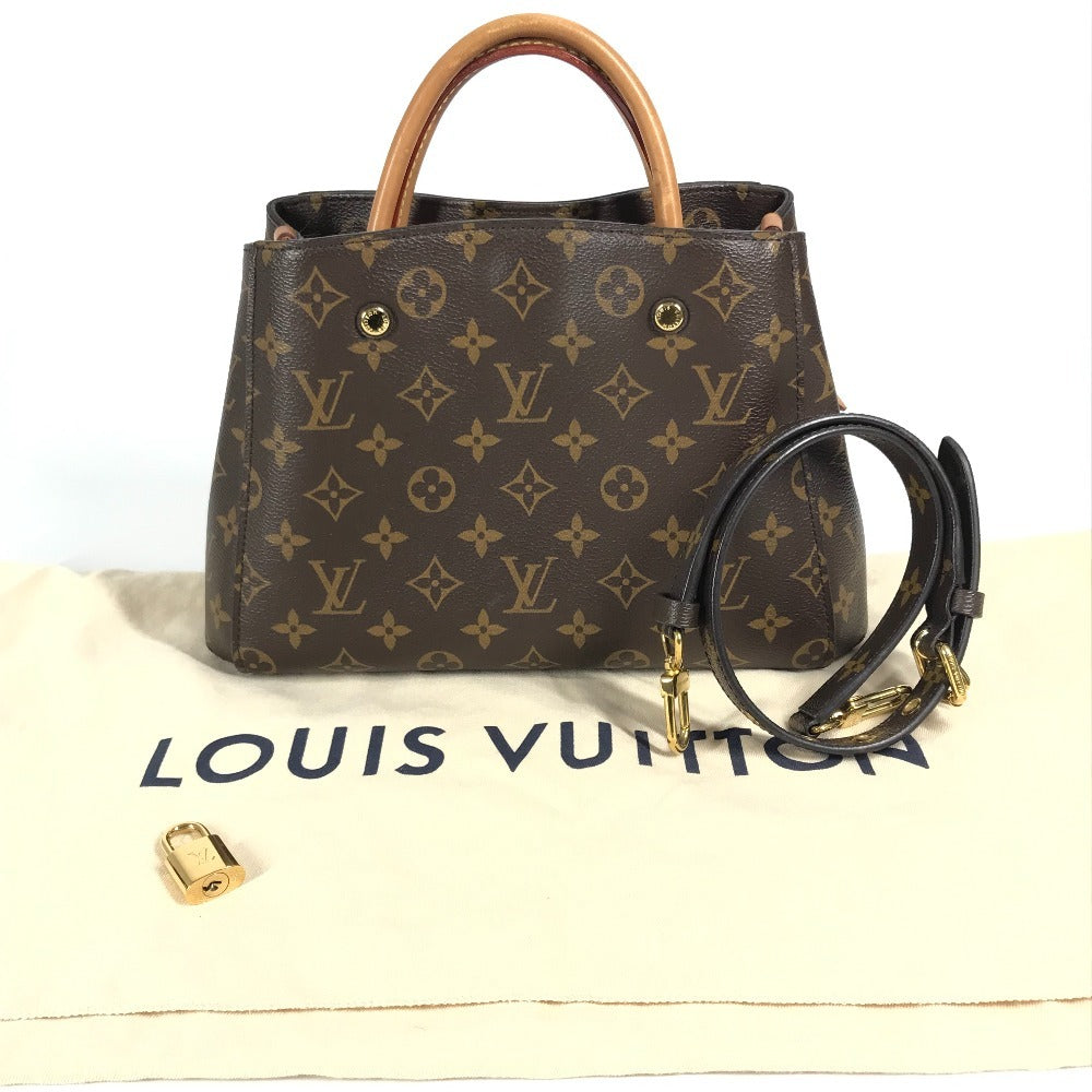Louis Vuitton Handbag M41055 Monogram Canvas Brown Monogram Montaigne Bb Montaigne Bb