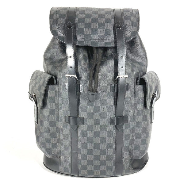 Louis Vuitton Backpack N41379 Damier Grafitto Canvas Black Damier Grafitte Christopher Mm