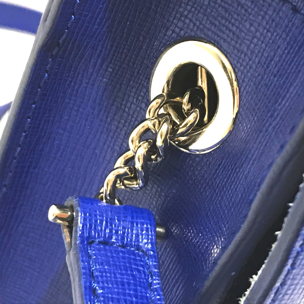 Furla Shoulder Bag Leather Blue Julia Women