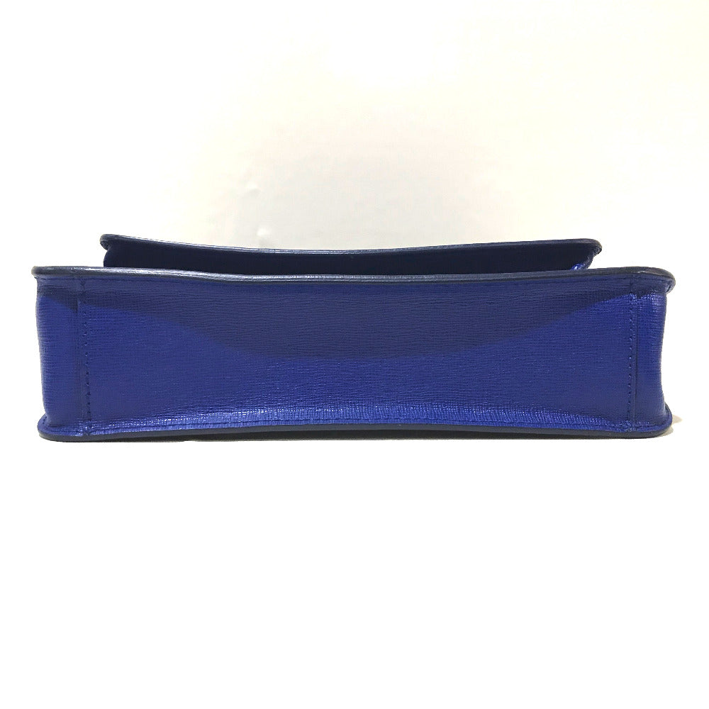 Furla Shoulder Bag Leather Blue Julia Women