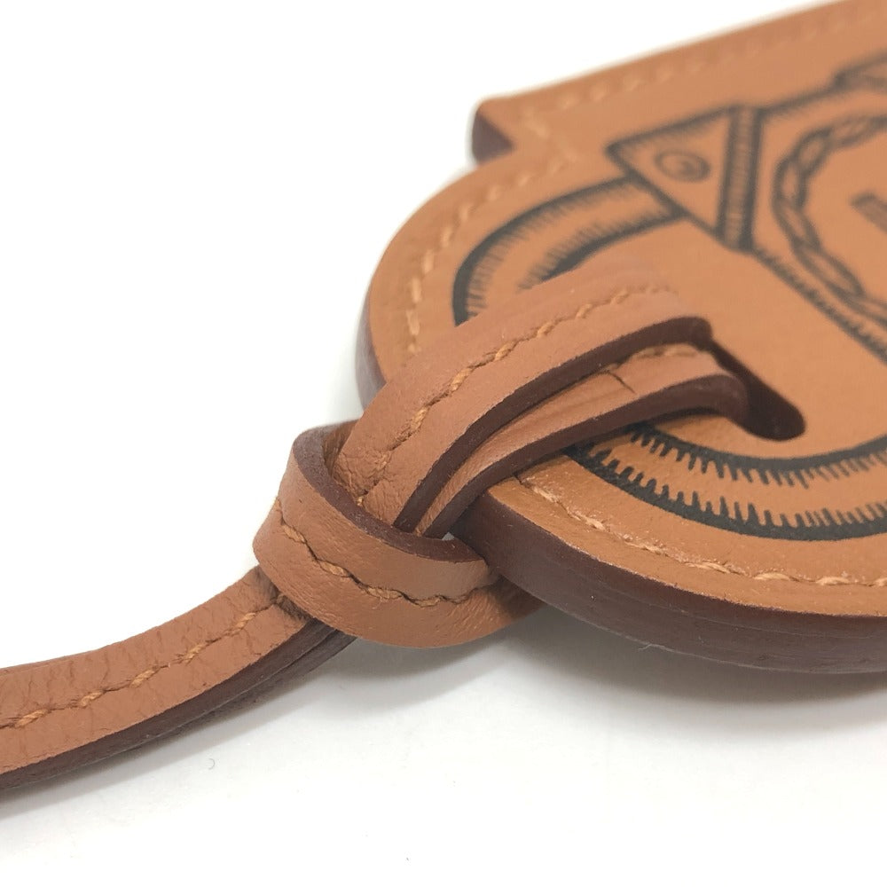 Hermes Necklace Vaux Swift Brown Curiosity Cadena Women