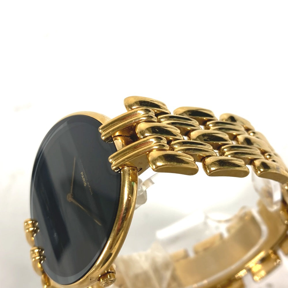 Dior Watches Quartz 47 154-3 Plating, Stainless Steel Gold Bagira Black Dial