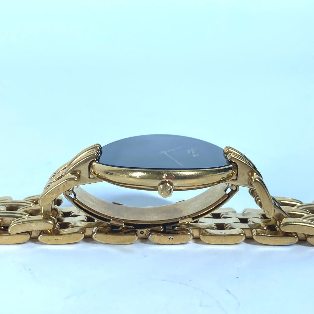 Dior Watches Quartz 47 154-3 Plating, Stainless Steel Gold Bagira Black Dial