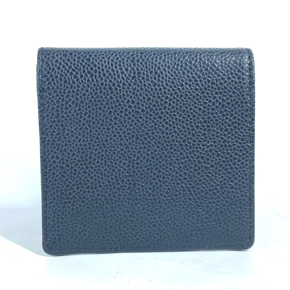 Chanel Coin Case A13233 Caviar Skin Black Cc Coco Mark Women