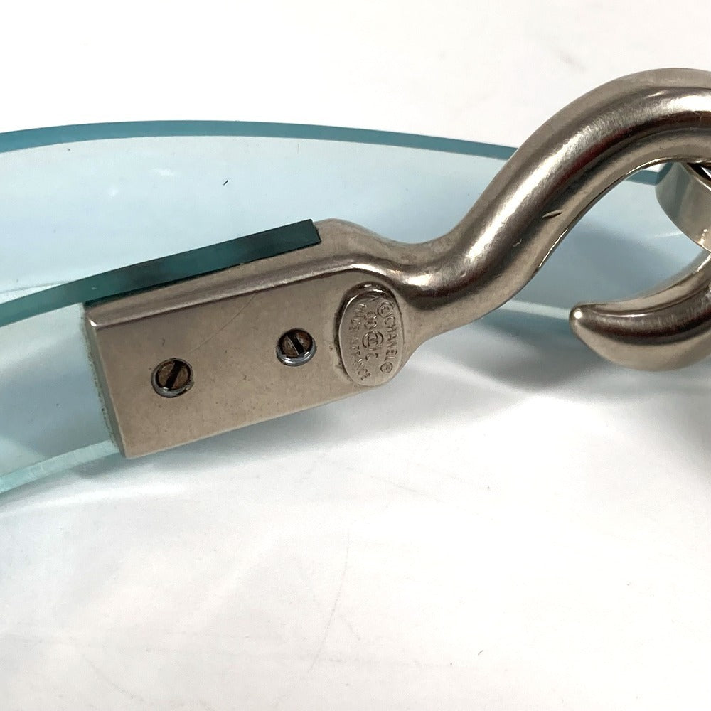 Chanel Belt Plastics Blue 00C Logo Cc Coco Mark Women