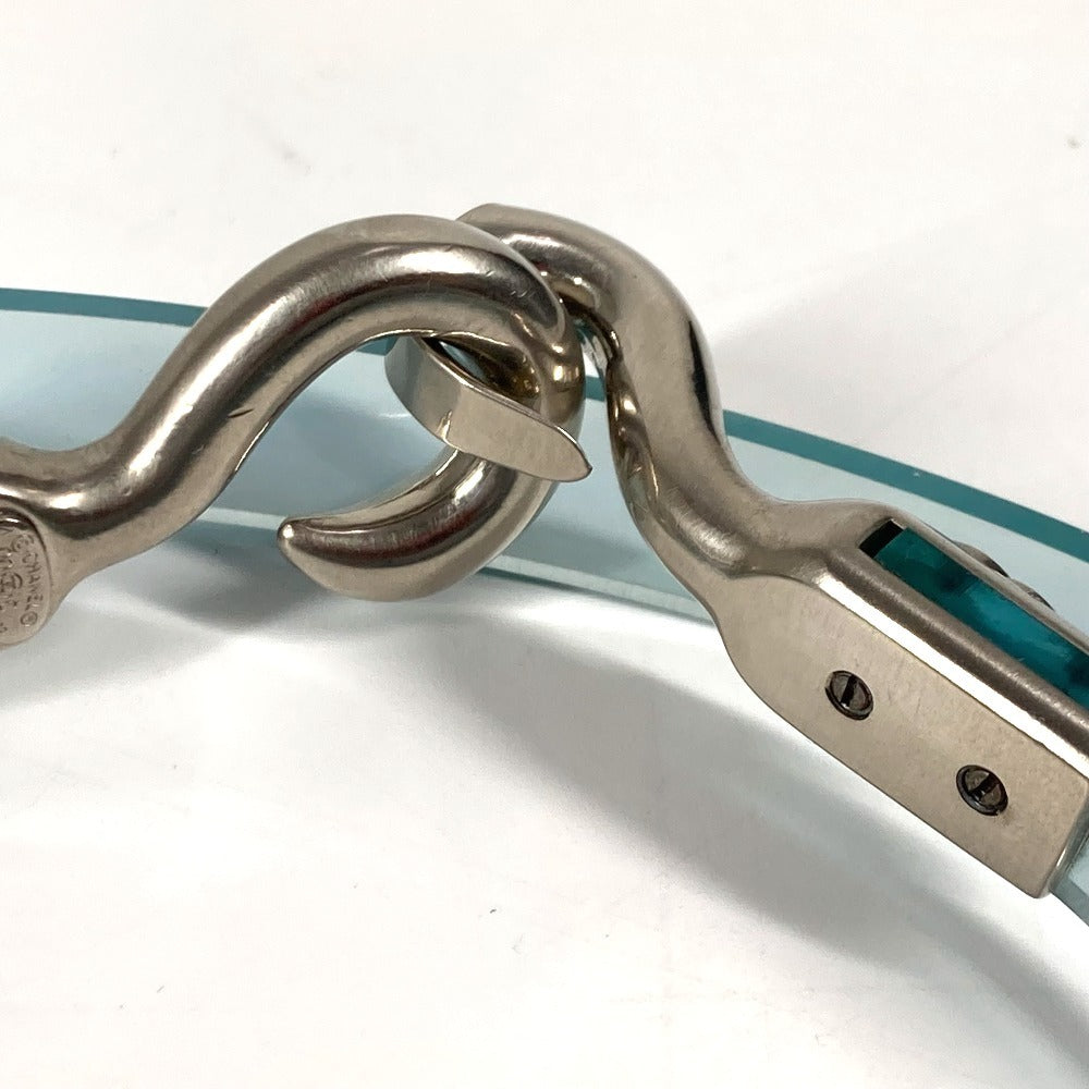 Chanel Belt Plastics Blue 00C Logo Cc Coco Mark Women