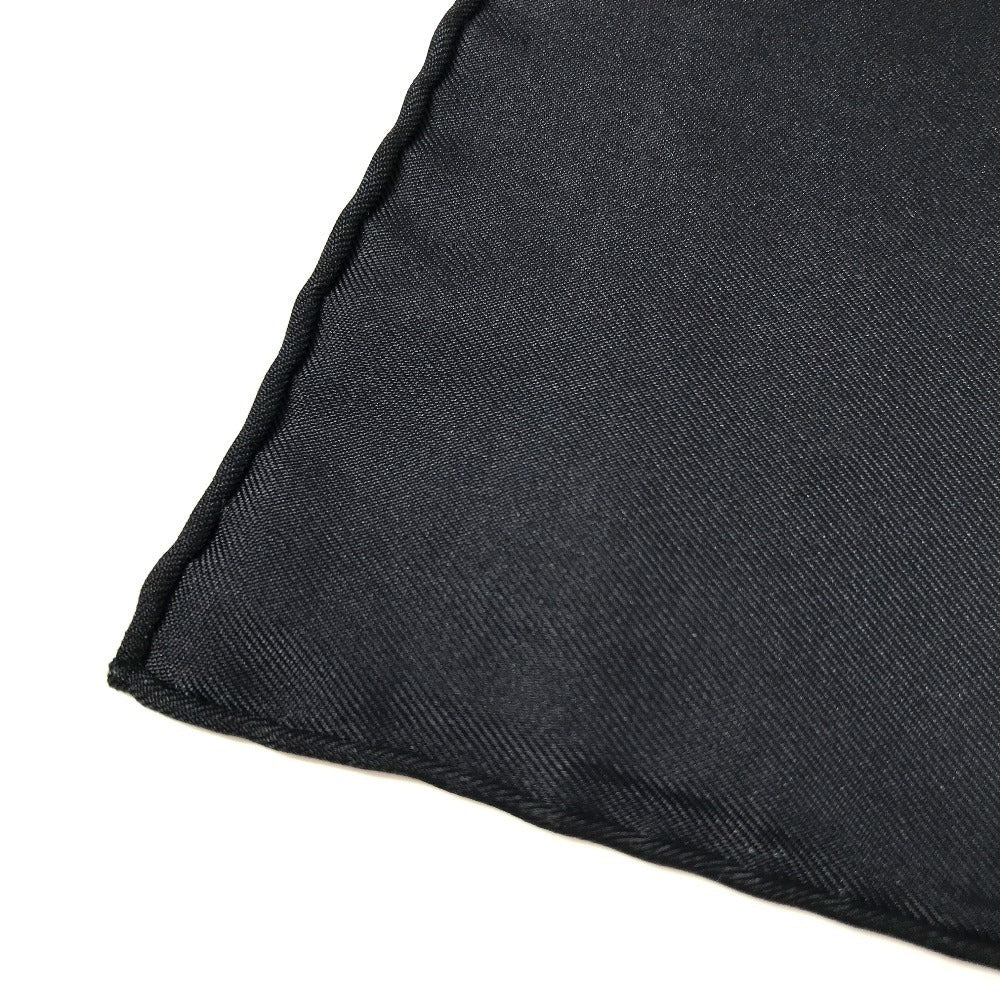 Hermes Scarf Silk Black Les Tambours Tambour Drums Carre90