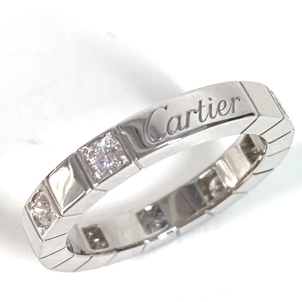 Cartier Ring Wg750 Silver Accessories Raniere Half Diamond 8P Women 48
