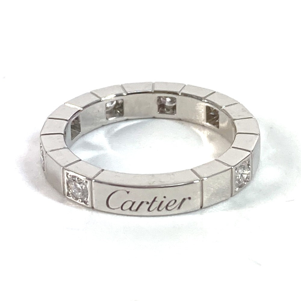 Cartier Ring Wg750 Silver Accessories Raniere Half Diamond 8P Women 48