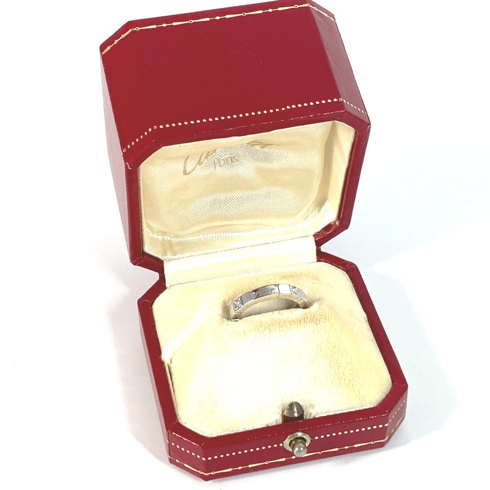 Cartier Ring Wg750 Silver Accessories Raniere Half Diamond 8P Women 48