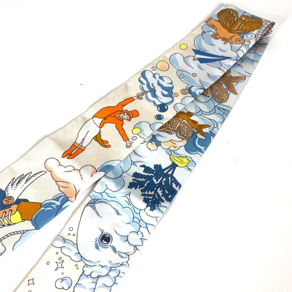Hermes Scarf Silk Blue Twilly Twilly Twilly