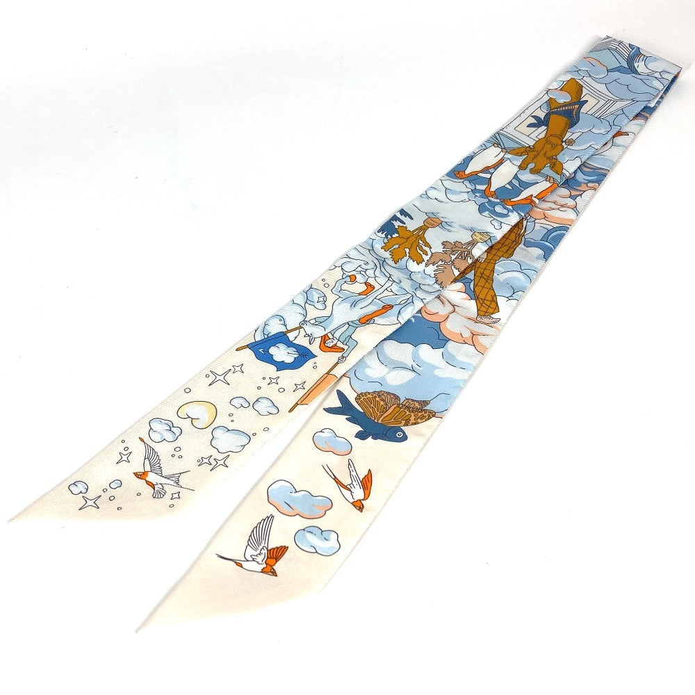 Hermes Scarf Silk Blue Twilly Twilly Twilly