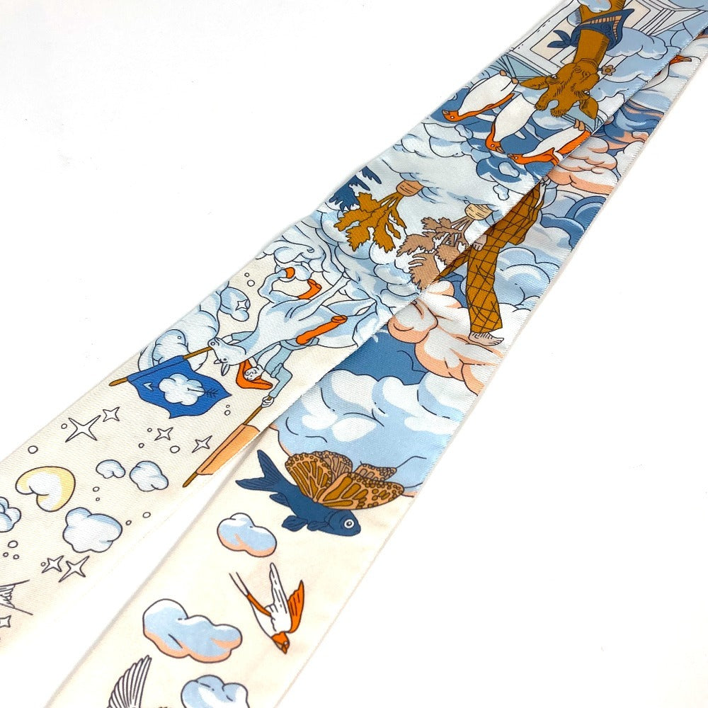 Hermes Scarf Silk Blue Twilly Twilly Twilly
