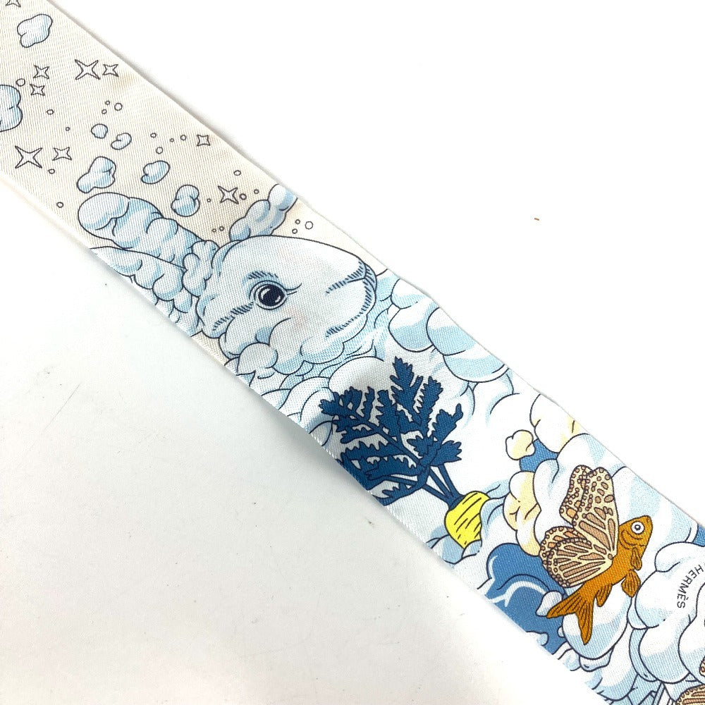 Hermes Scarf Silk Blue Twilly Twilly Twilly