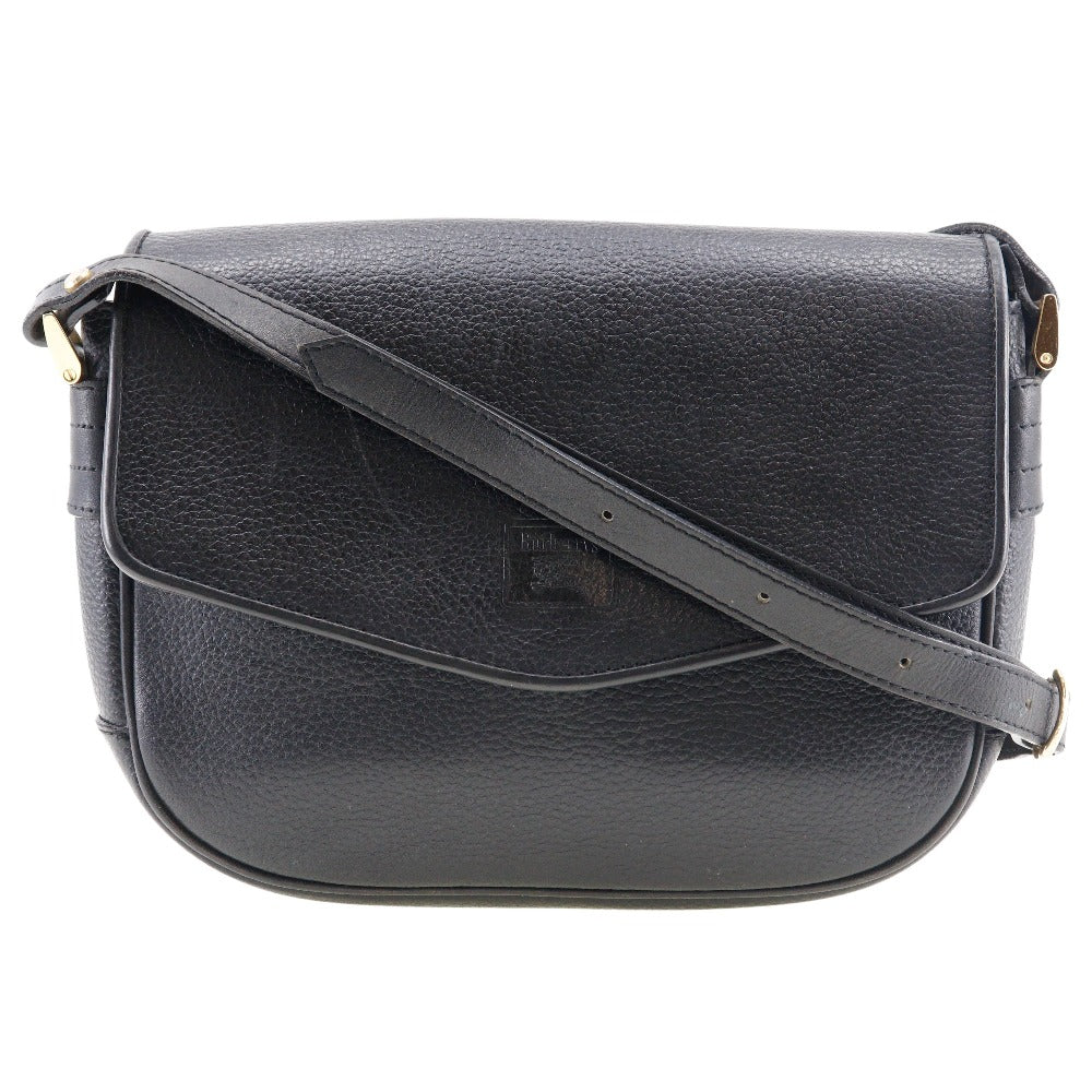 Burberry Shoulder Bag Leather Black Women
