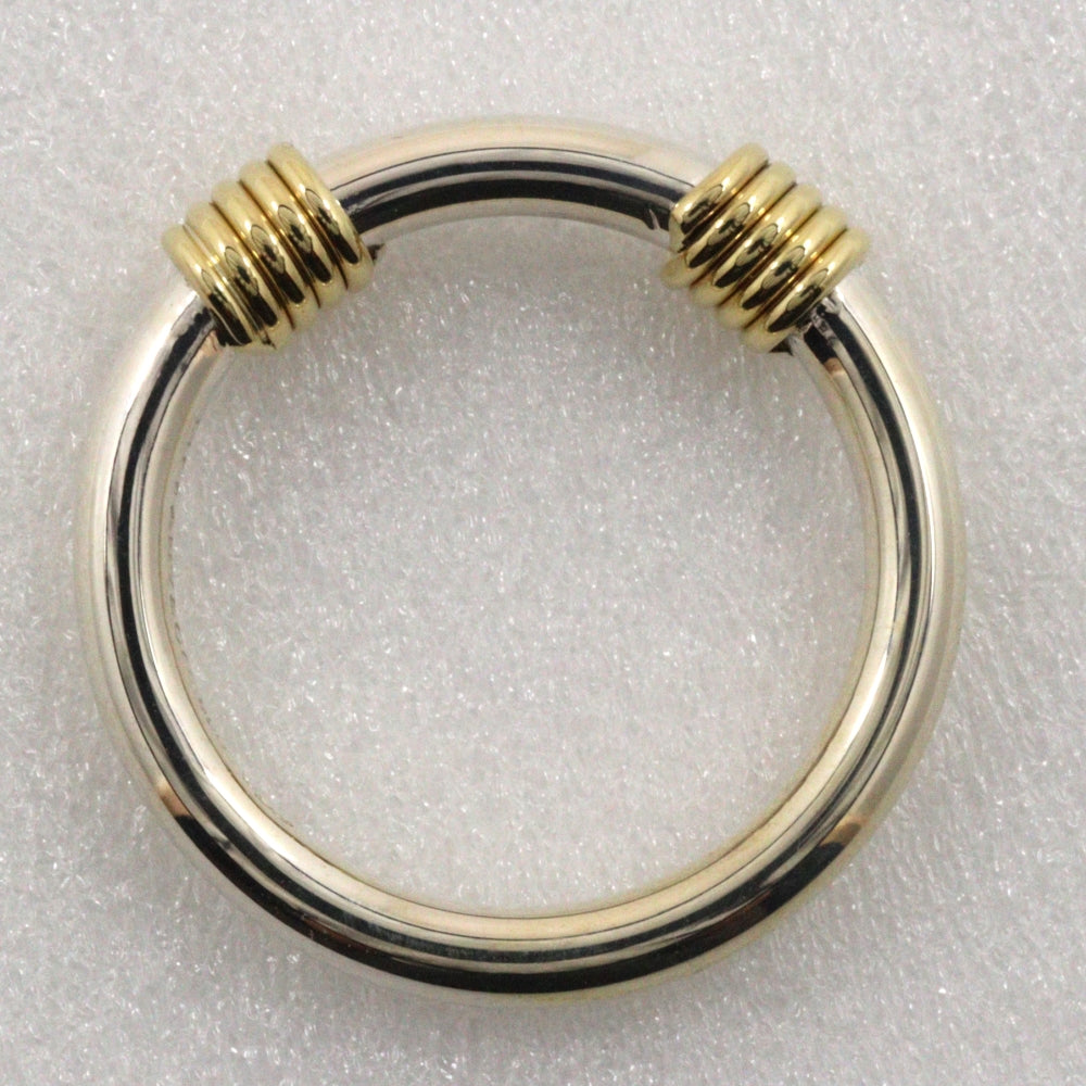 Tiffany&Co. Ring Silver925, K18 Yellow Gold Silver Bandwidth 2 Wire