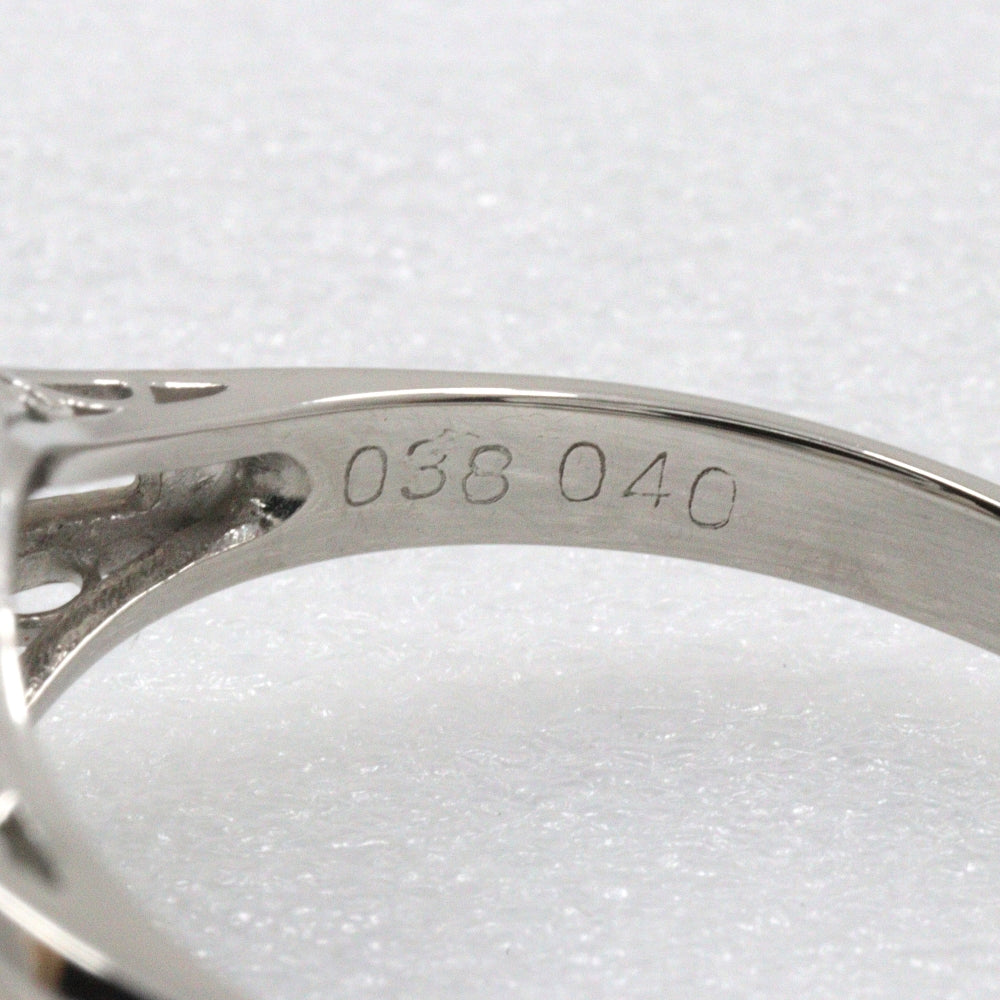 Jewelry Ring Pt900Platinum, Emerald, Diamond Silver Women